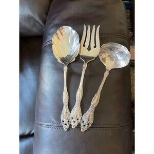 Vintage Oneida,LTD. 1881 Victorian Pattern Lot of 3 Servings Pieces 1973